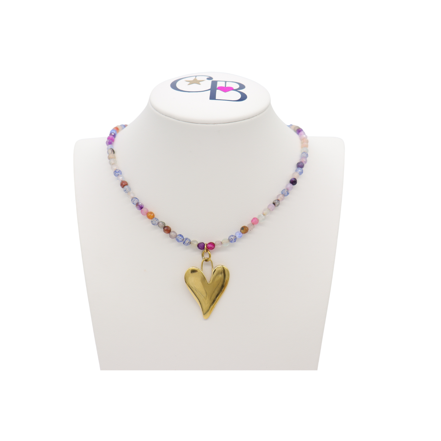 Gold Statement Heart Charm