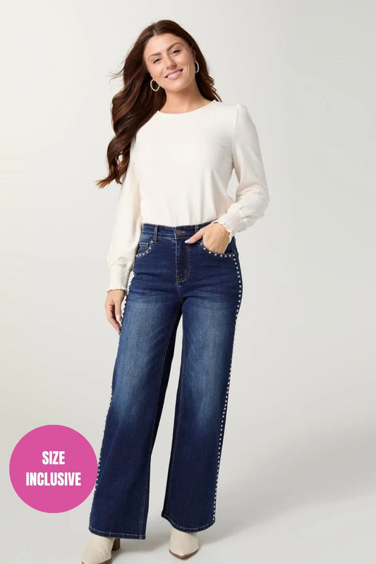 The Studded Icon Wide Leg
