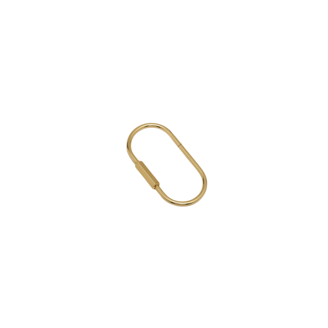 Gold Piper Purse Charm Carabiner