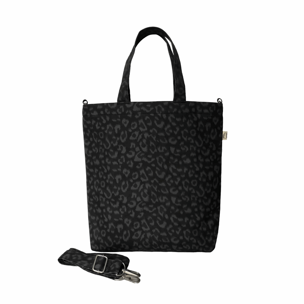 Black Leopard Town Crossbody