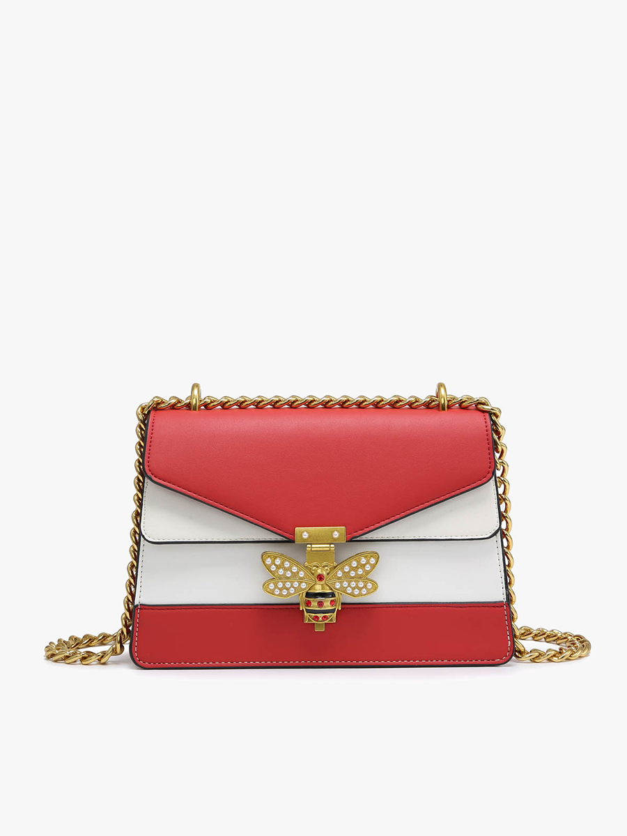 Jeweled Bee Crossbody: 3 Colors