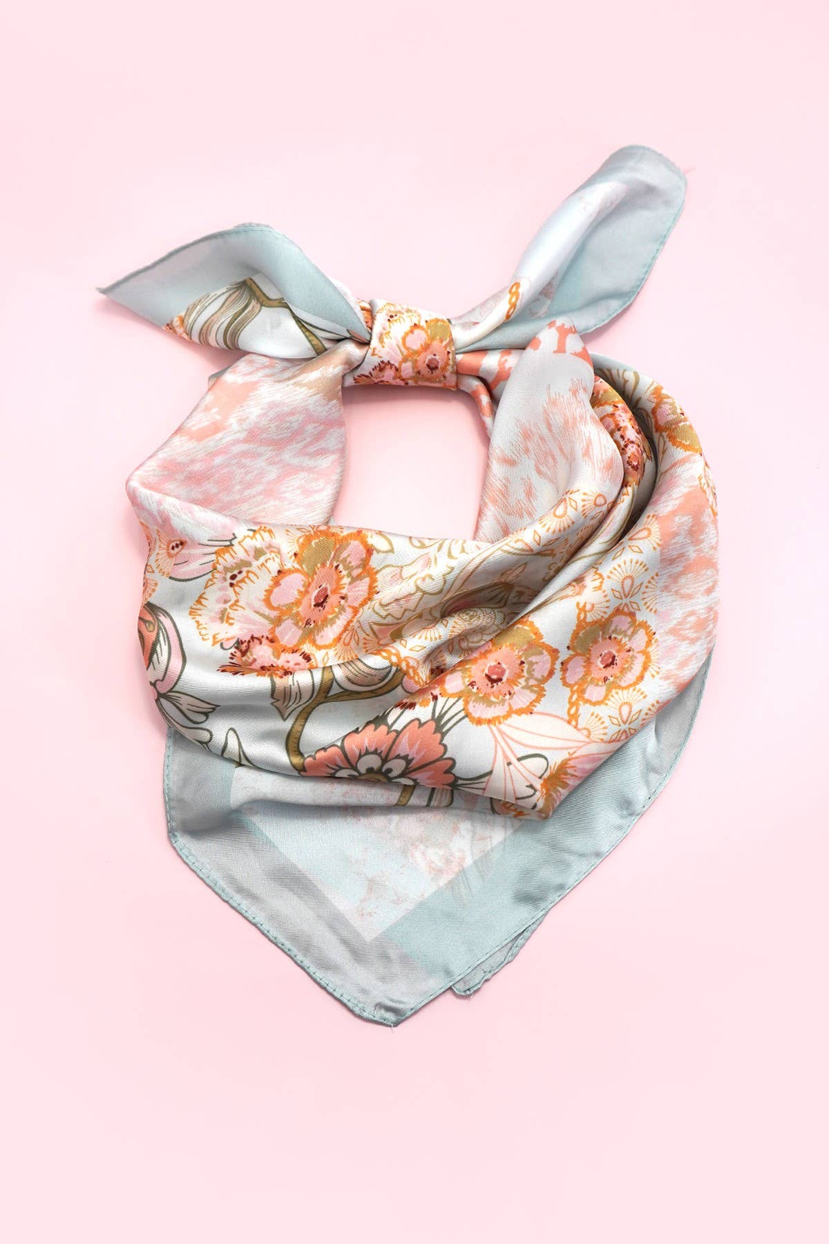 Large Floral Bandana Scarf