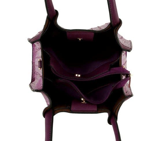 Bee Stripe detailed Tote Bag