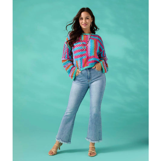 Sylvie Flare Ankle with Fringe Bottom