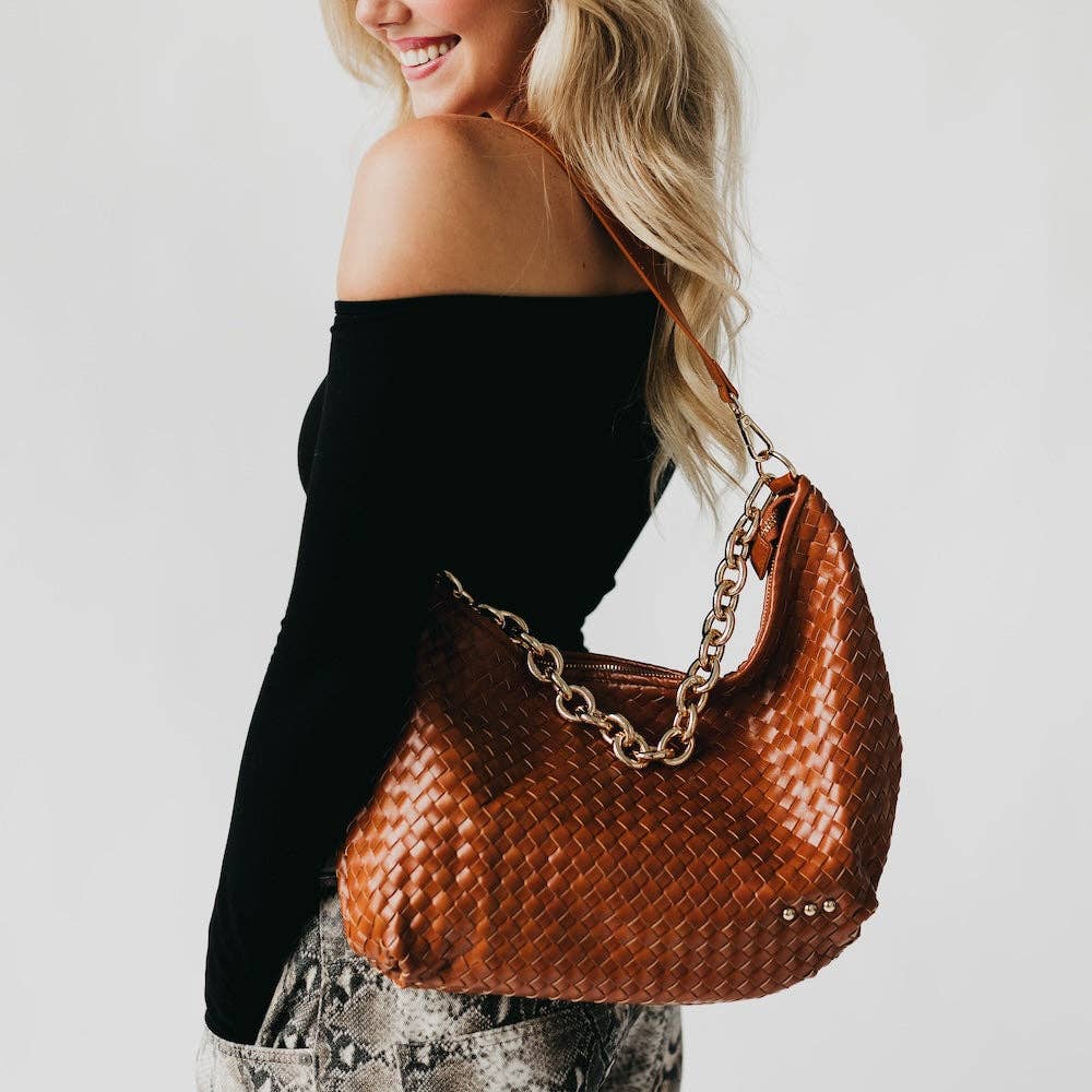 Sienna Slouchy Woven Shoulder Bag: 7 colors!