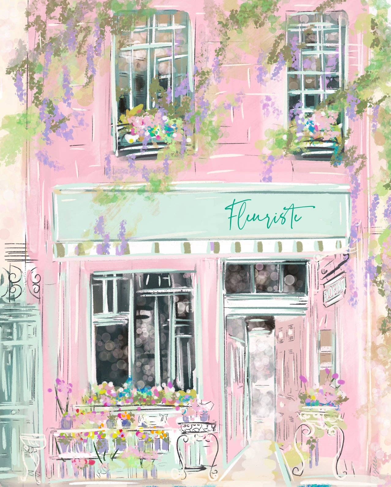 Rebecca Illustrated: Fleuriste art print 8X10