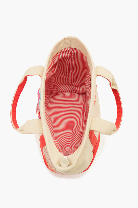 Coral Seahorse Small Tote