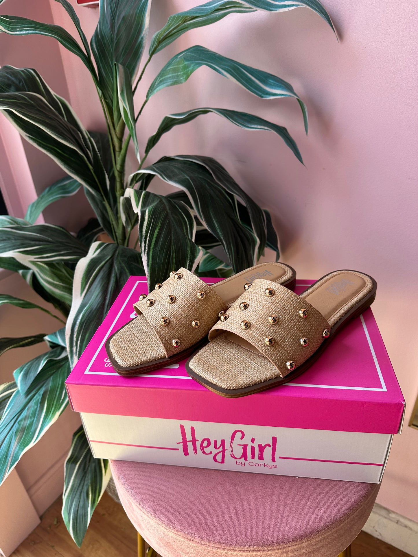 The Palm Luxe Stud Sandal