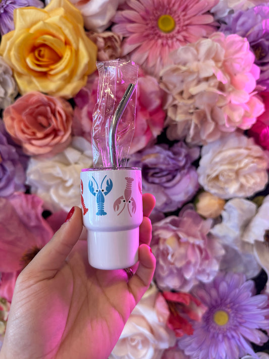 Lobster Mini Tumbler with Straw