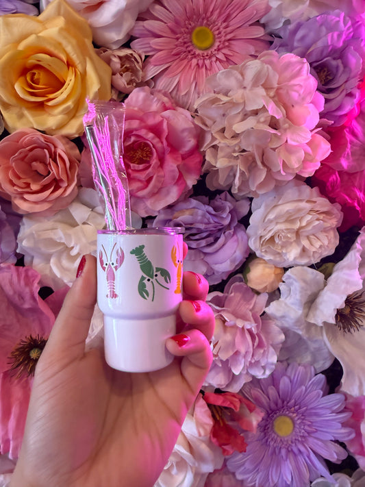 Lobster Mini Tumbler with Straw
