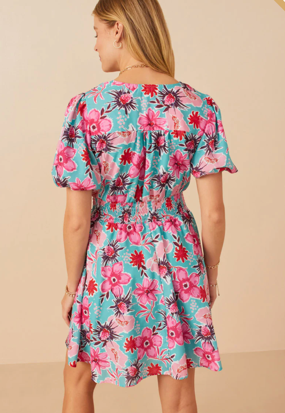 Floral Print Dress: Size Inclusive