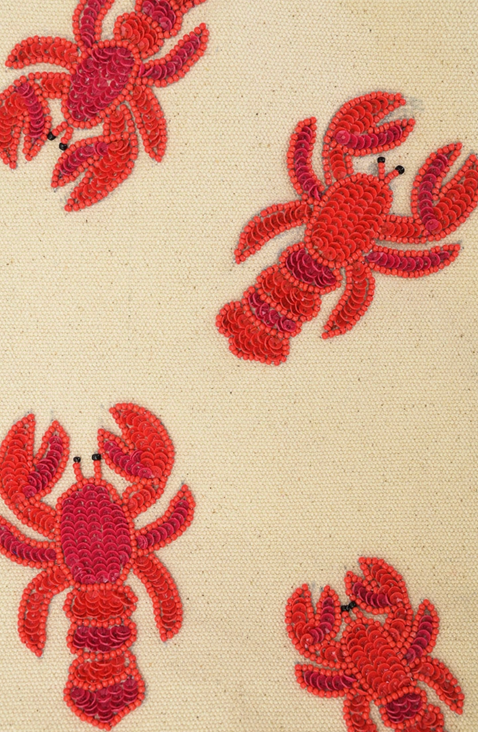 Beaded Lobster Boat Bag
