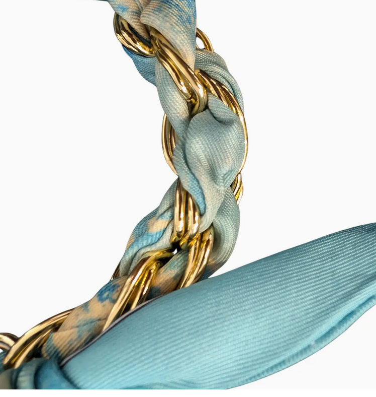 Azure Gold Phone Wristlet