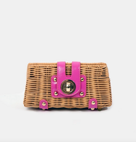 Lulu - Petite Crossbody Clutch Hot Pink