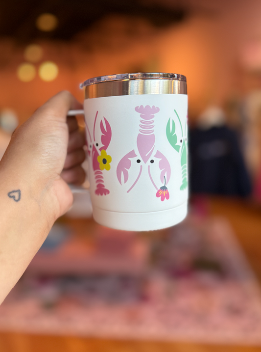 Coastal Bloom Lobster Mug