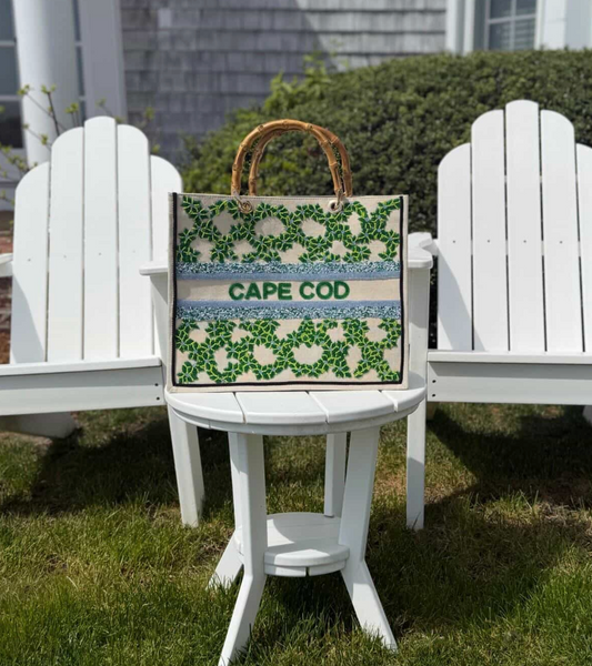 Summer in Cape Cod Custom Beaded Tote