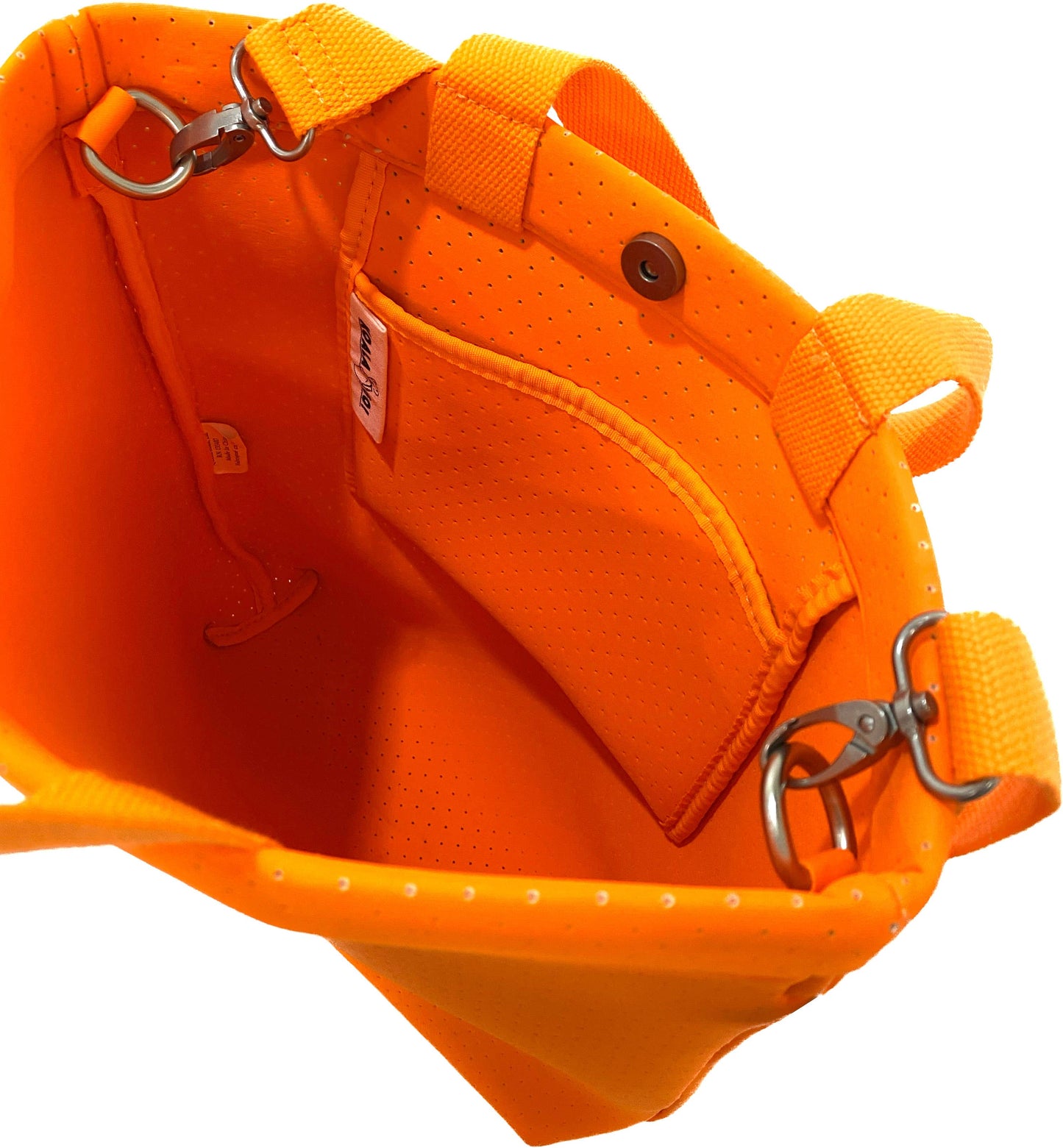 Neoprene Town Crossbody Bag - Neon Orange