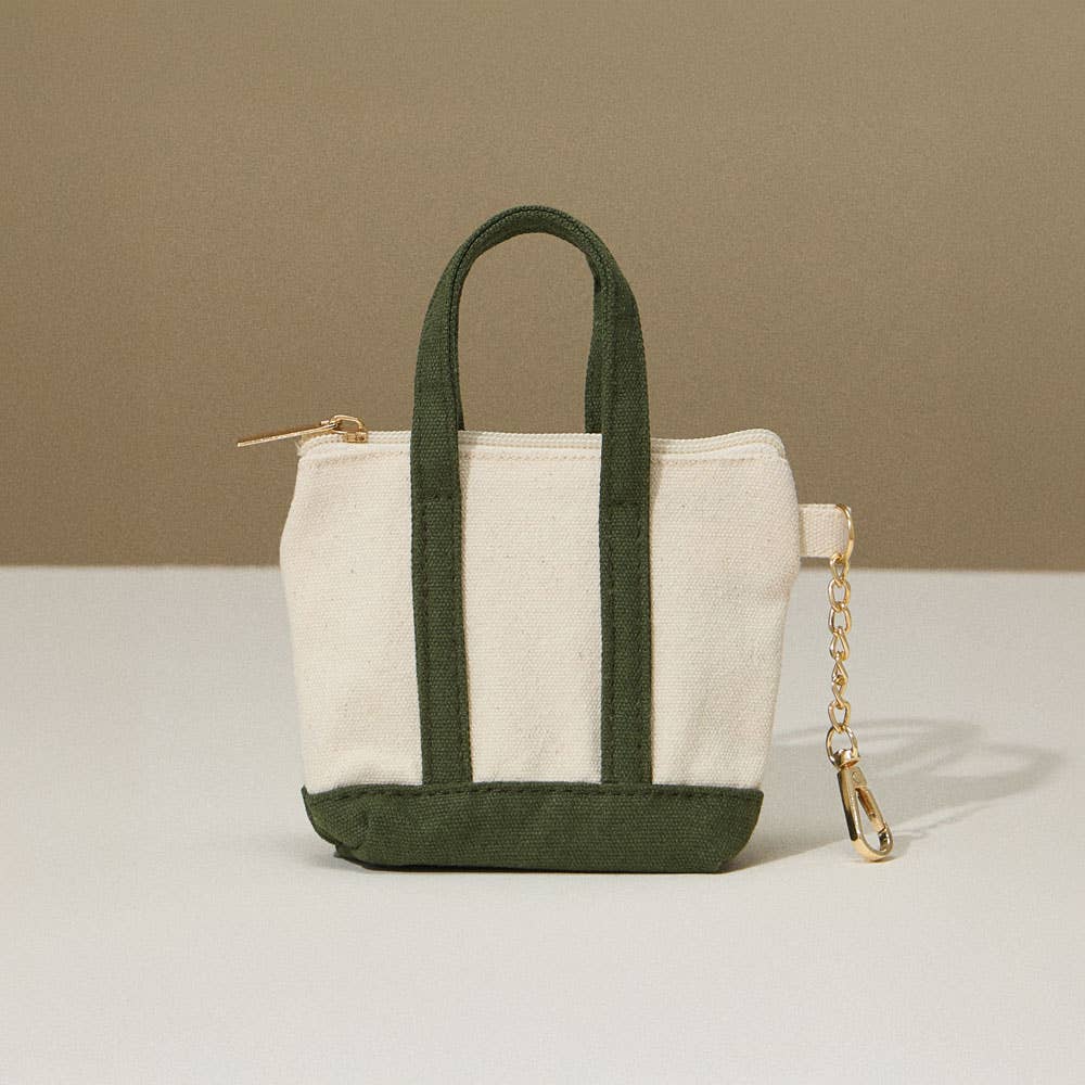 Mini Canvas Pouch Bag / Bag Charm