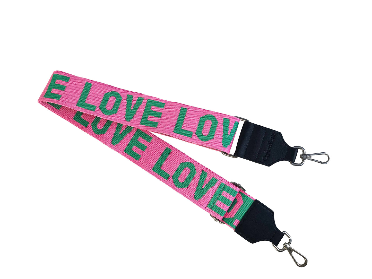Love Crossbody Strap - Green And Pink