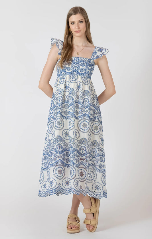 Blue Haven Stitched Dress