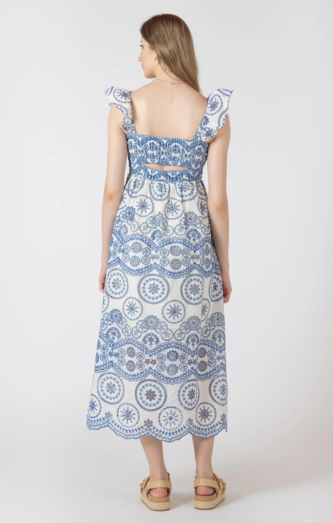 Blue Haven Stitched Dress