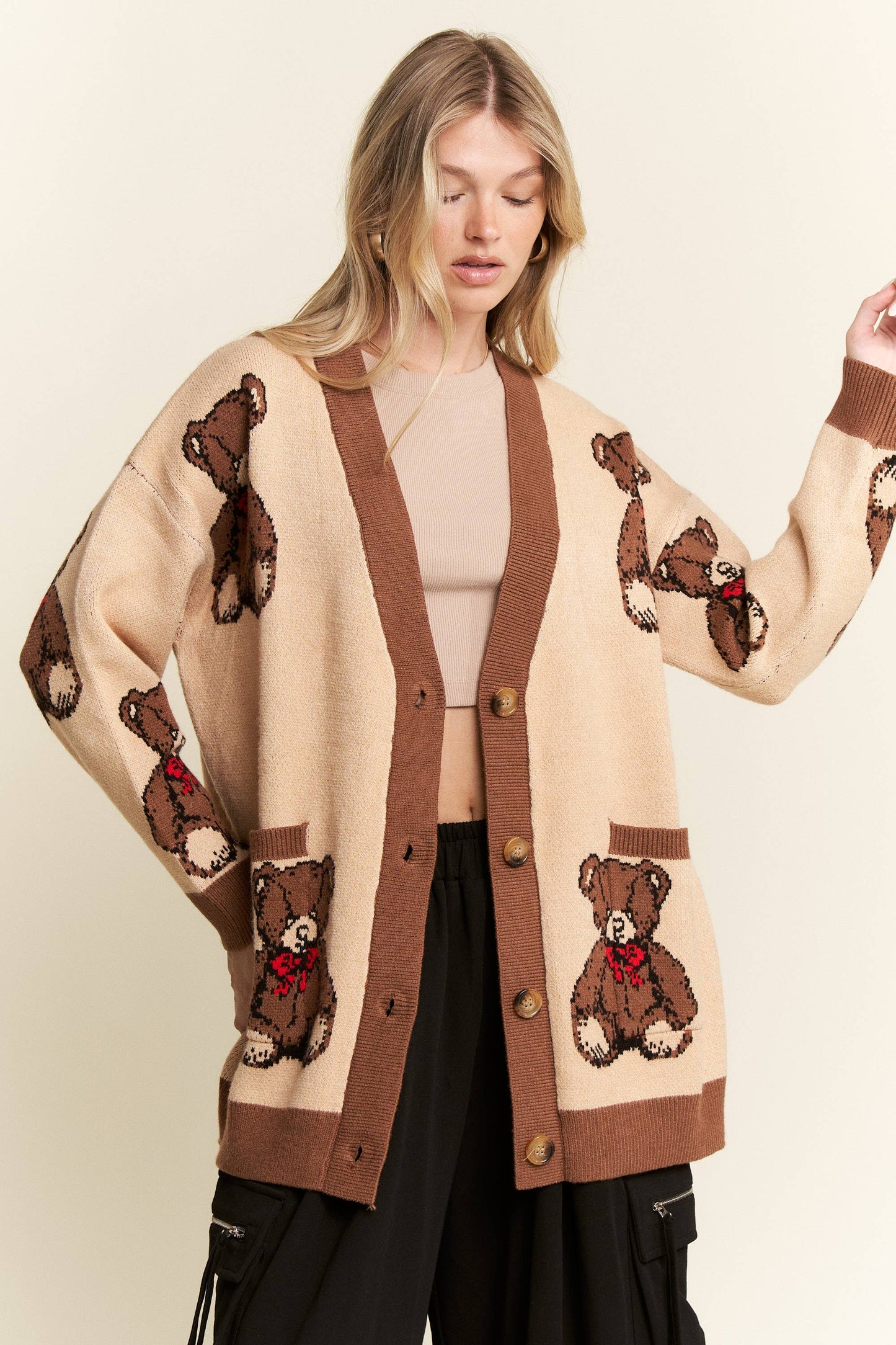 BEARY ADORABLE CARDIGAN