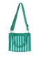 Green Striped Structured Mini Tote Purse