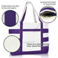 Ocean Sailboat Womens Embroidered Striped Tote Bag