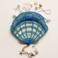 Sea Shell Charm Keychain Mini Pouch