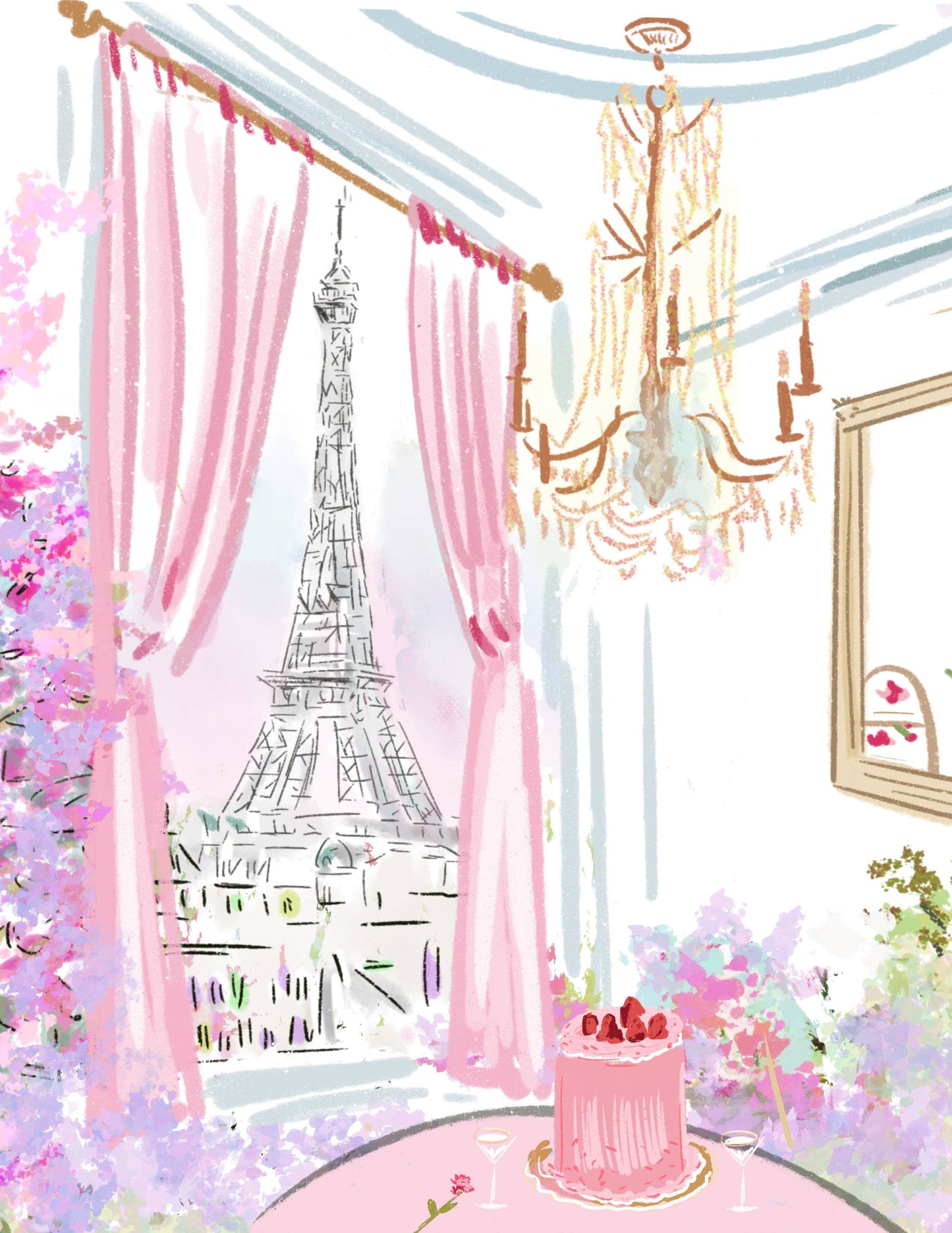 Rebecca Illustrated: 8X10 Paris Dreams