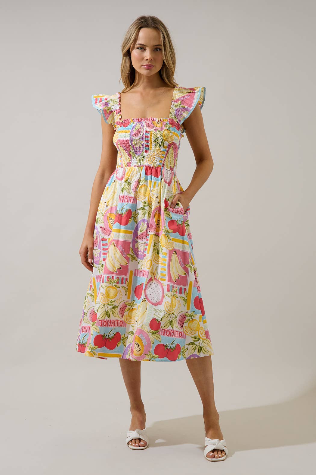 Urbina  Whimsical  Midi Dress