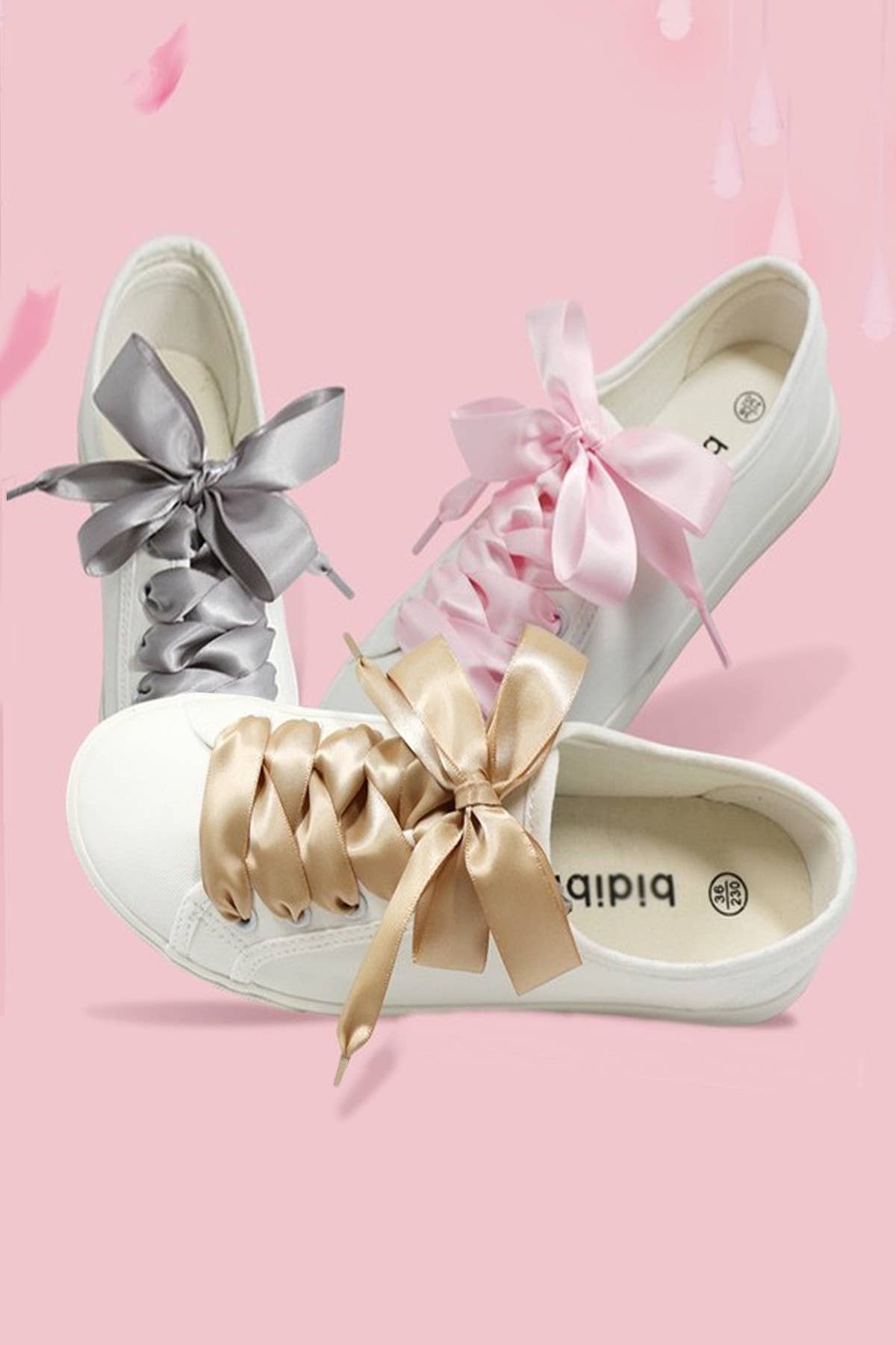 Silk Satin Ribbon Shoe Laces