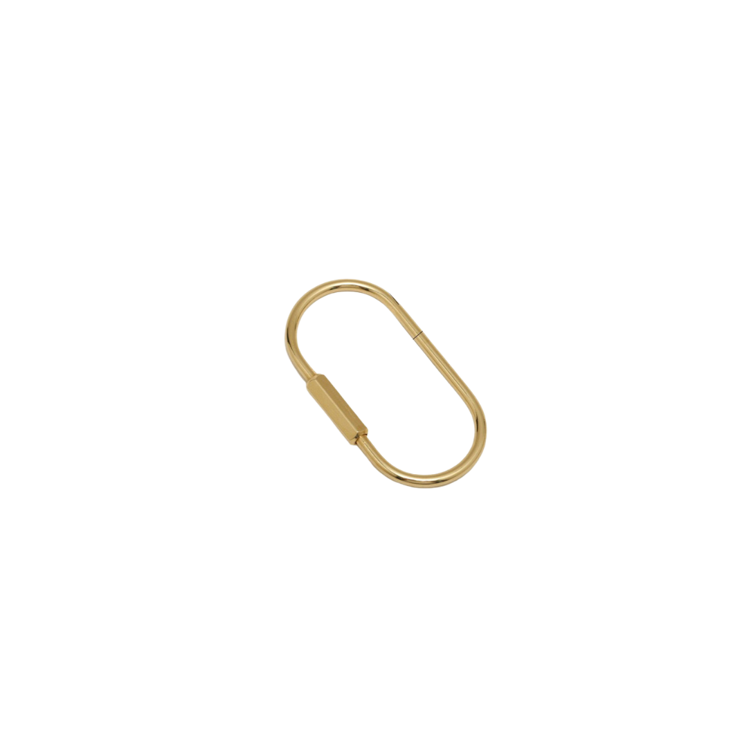 Gold Piper Purse Charm Carabiner