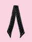 Twilly Scarf (POLKA DOT BLACK/WHITE)