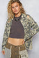 The Jodi Camo Cinched-Waist Utility Jacket