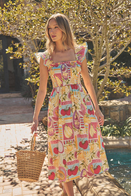 Urbina  Whimsical  Midi Dress