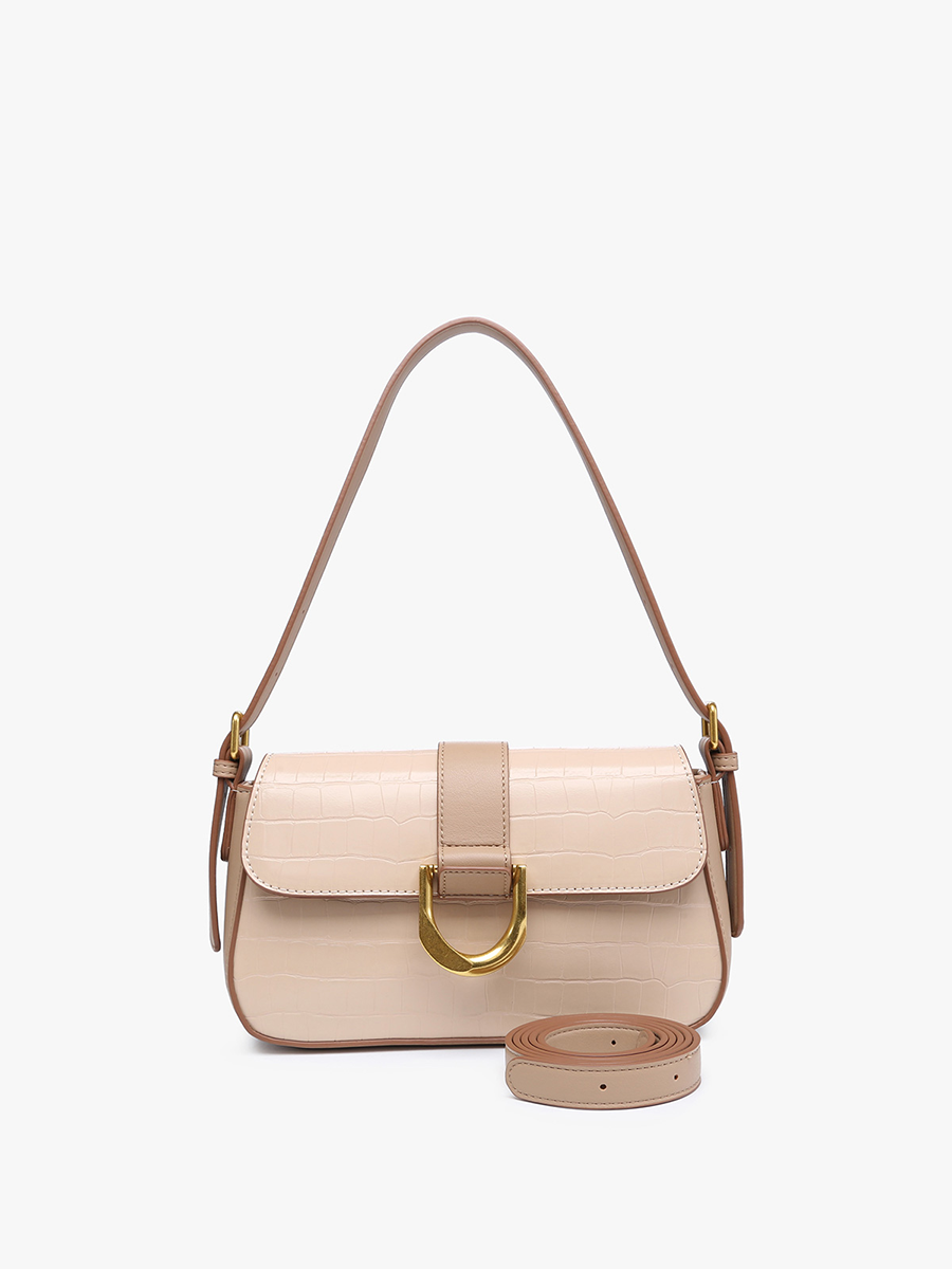 Lima Croc-Embossed Satchel