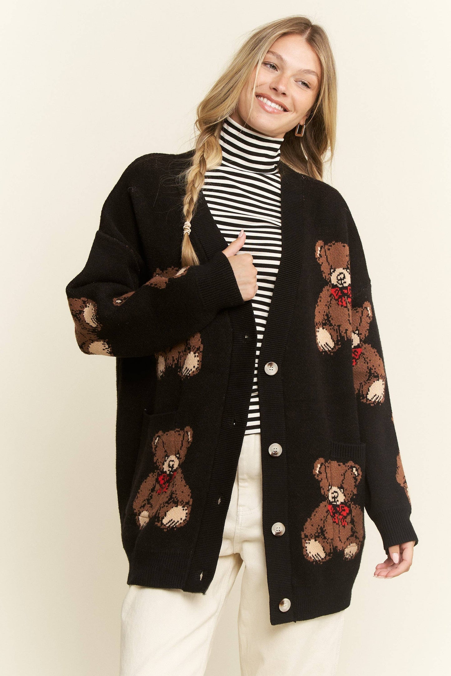 BEARY ADORABLE CARDIGAN