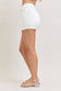 Judy Blue HW White Shorts
