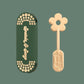 Lip Care Spatula, Gold Daisy