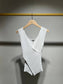 Ribbed knit wrap Sleeveless Tank
