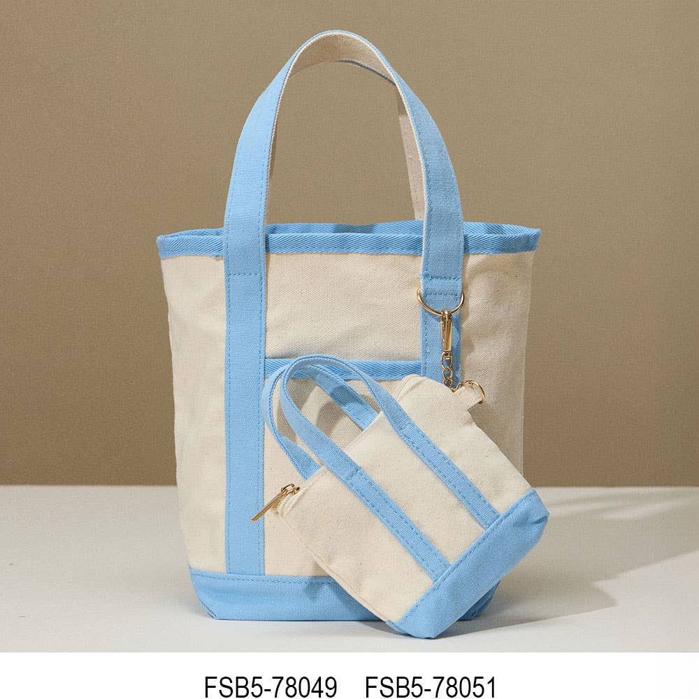 Mini Canvas Pouch Bag / Bag Charm