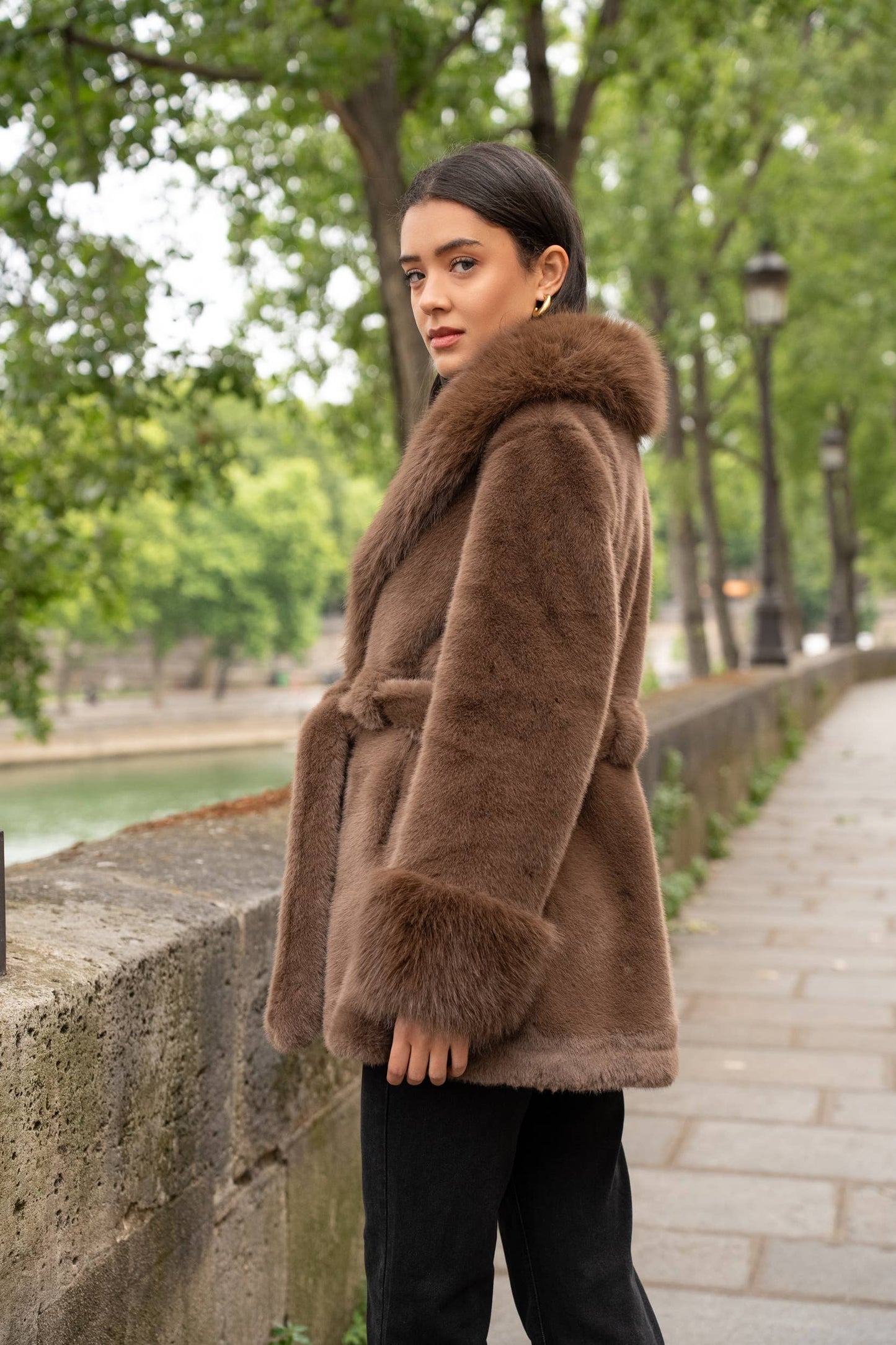 French Faux Fur Coat