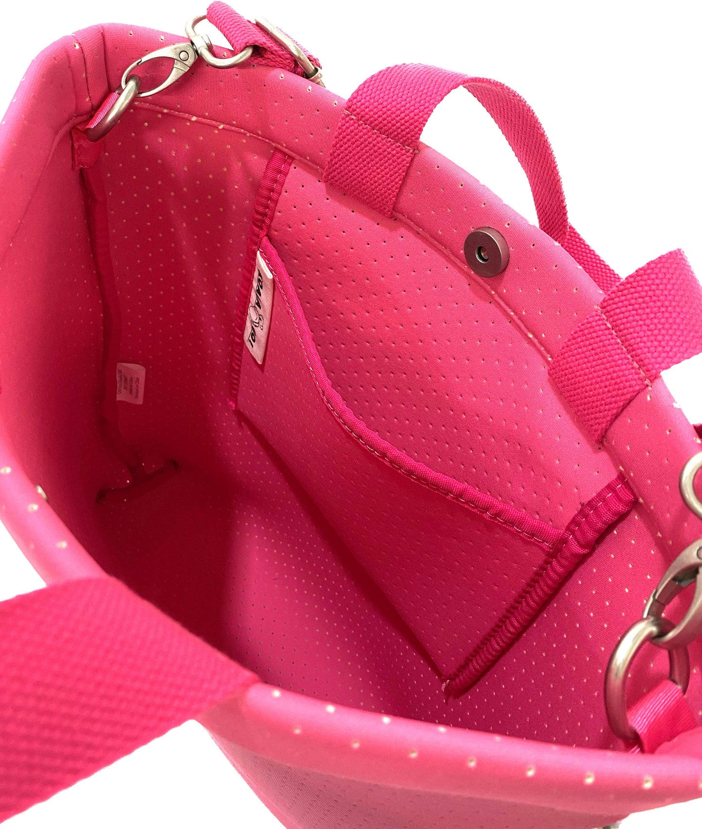 Neoprene Town Crossbody Bag - Neon Pink
