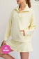 Butter Soft: Quarter zip with Hood: Color Butter Yellow