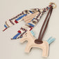 Faux Leather Horse Tassel Scarf Keychain / Bag Charm