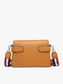 Jeweled Crossbody: Brown