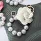 Chunky Pearl Beaded Keychain Bag Charm