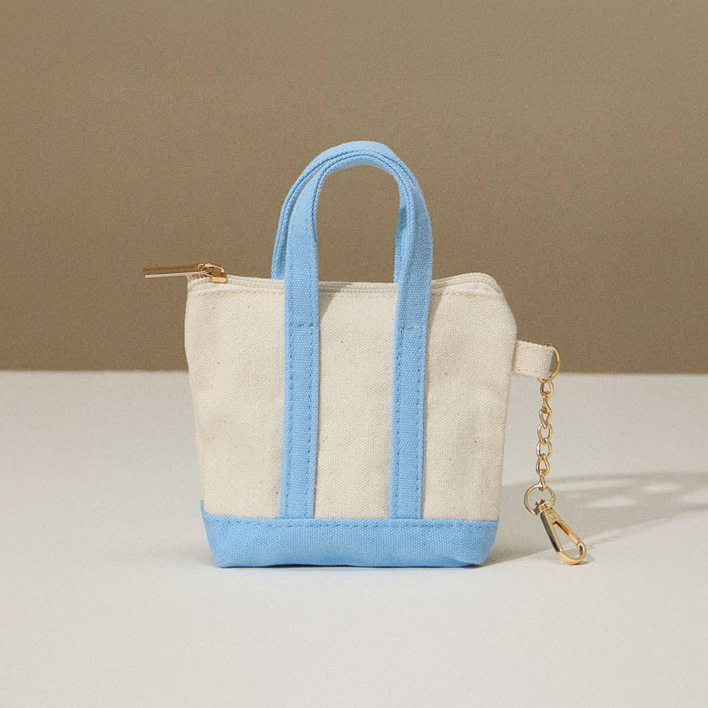 Mini Canvas Pouch Bag / Bag Charm