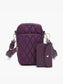 Quilted 3 Compartment Crossbody